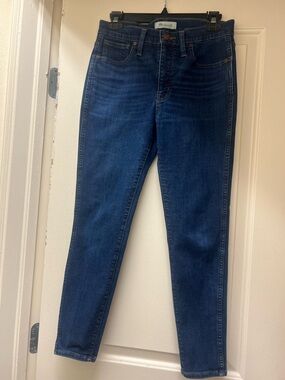 Madewell Jeans Womens 28P Blue Skinny Mid Rise Stretch Denim Classic Wash